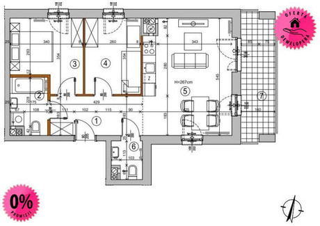 Mieszkanie na sprzedaż - Chełmżyńska Nowy Rembertów, Rembertów, Warszawa, 55,42 m², 622 000 PLN, NET-100809