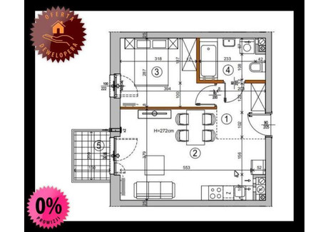 Mieszkanie na sprzedaż - Chełmżyńska Nowy Rembertów, Rembertów, Warszawa, 38,63 m², 490 000 PLN, NET-100555