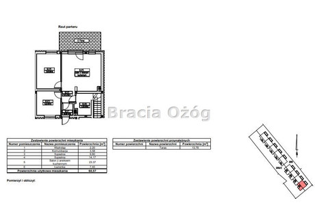 Mieszkanie na sprzedaż - Słocina, Rzeszów, Rzeszów M., 60,57 m², 650 000 PLN, NET-BRO-MS-1972