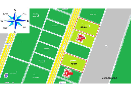 Działka na sprzedaż - Niedźwiedź, Kobylanka, Stargardzki, 699 m², 205 000 PLN, NET-MOJ22079