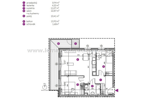 Mieszkanie do wynajęcia - Sławin, Lublin, Lublin M., 57,49 m², 3500 PLN, NET-LEM-MW-8674-2