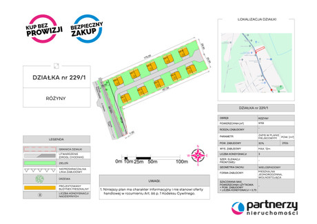 Działka na sprzedaż - Różyny, Pszczółki, Gdański, 9700 m², 1 790 000 PLN, NET-PAN456628