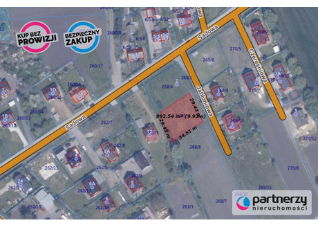 Działka na sprzedaż - Rokitnica, Pruszcz Gdański, Gdański, 1000 m², 340 000 PLN, NET-PAN304919