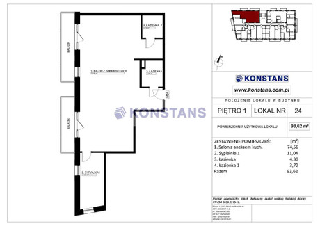 Mieszkanie na sprzedaż - Stankowizna Gliniak, Mińsk Mazowiecki, Miński, 93,62 m², 795 770 PLN, NET-33478/270/OMS