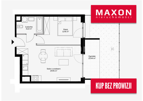 Mieszkanie na sprzedaż - Przyokopowa Wola, Warszawa, 41,55 m², 990 000 PLN, NET-61719/MS/MAX