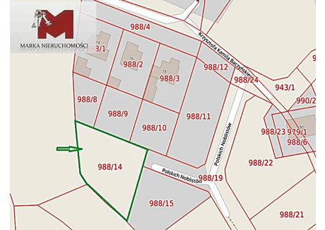 Działka na sprzedaż - Polskich Noblistów Rogi, Kędzierzyn-Koźle, Kędzierzyńsko-Kozielski, 898 m², 130 000 PLN, NET-244-62