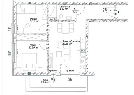 Mieszkanie na sprzedaż - Centrum, Tychy, M. Tychy, 53,17 m², 584 870 PLN, NET-5c/S/M/2020