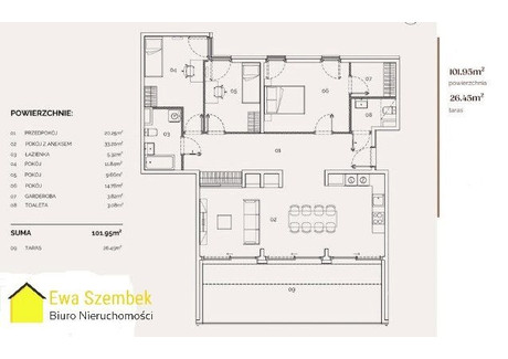 Mieszkanie na sprzedaż - Grzegórzki, Kraków, Kraków M., 102 m², 2 497 775 PLN, NET-SBK-MS-17285