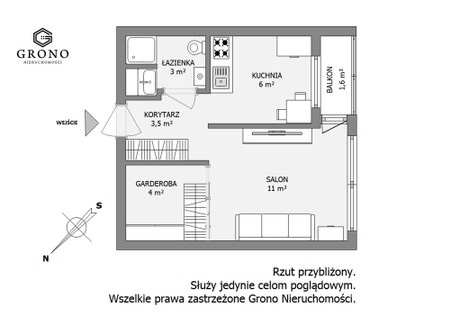 Mieszkanie na sprzedaż - E. Orzeszkowej Mickiewicza, Białystok, 27,5 m², 299 000 PLN, NET-70