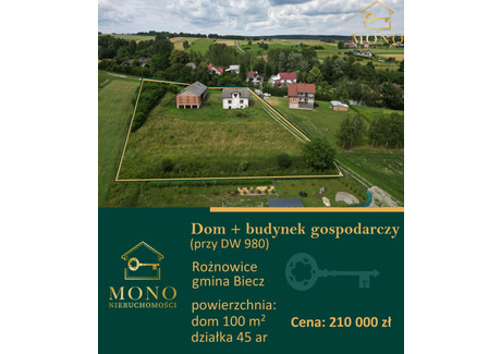 Dom na sprzedaż - Rożnowice, Biecz, Gorlicki, 100 m², 210 000 PLN, NET-50