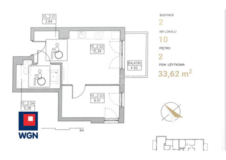 Mieszkanie na sprzedaż - Jeziorna Rumia, Wejherowski, 33,62 m², 327 000 PLN, NET-551