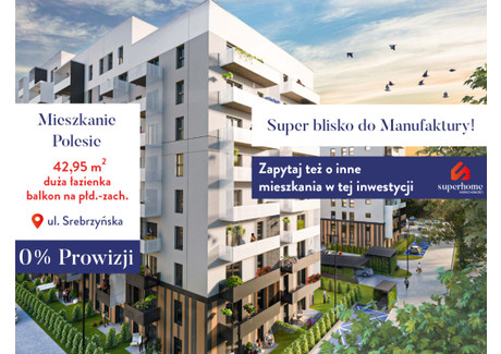 Mieszkanie na sprzedaż - Koziny, Polesie, Łódź, 42,95 m², 478 892 PLN, NET-3