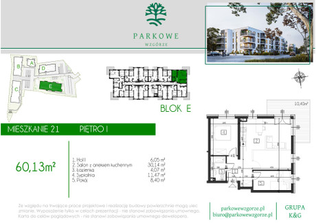 Mieszkanie na sprzedaż - Legionów Czechowice-Dziedzice, Czechowice-Dziedzice (gm.), Bielski (pow.), 60,13 m², 522 529 PLN, NET-111