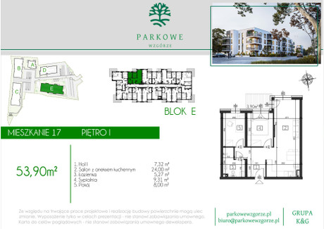 Mieszkanie na sprzedaż - Legionów Czechowice-Dziedzice, Czechowice-Dziedzice (gm.), Bielski (pow.), 53,9 m², 468 391 PLN, NET-113