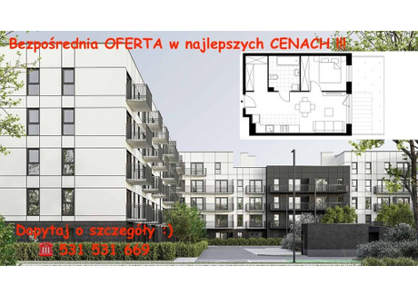 Mieszkanie na sprzedaż - Prądnik Biały, Kraków, 42,1 m², 558 326 PLN, NET-4370/12809/OMS