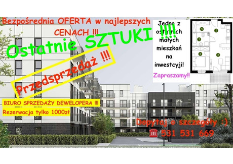 Mieszkanie na sprzedaż - Prądnik Biały, Kraków, 40,6 m², 556 800 PLN, NET-4969/12809/OMS