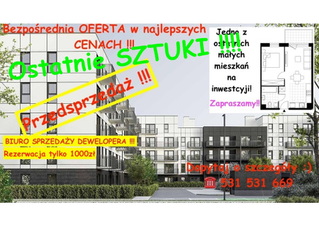 Mieszkanie na sprzedaż - Piaszczysta Prądnik Biały, Kraków, 36,4 m², 532 700 PLN, NET-5323/12809/OMS