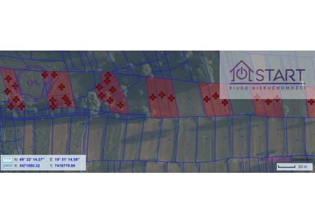 Działka na sprzedaż - Ciche, Czarny Dunajec, Nowotarski, 20 654 m², 326 000 PLN, NET-191/11370/OGS