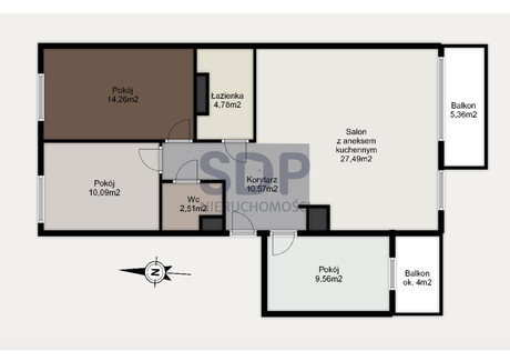 Mieszkanie na sprzedaż - Przyjaźni Klecina, Krzyki, Wrocław, 79,28 m², 919 169 PLN, NET-34003