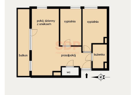 Mieszkanie na sprzedaż - Reymonta Władysława Ołbin, Śródmieście, Wrocław, 59 m², 849 000 PLN, NET-36516