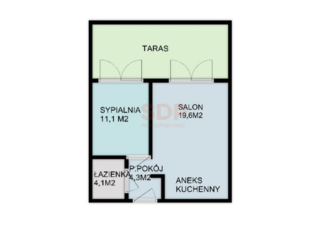 Mieszkanie na sprzedaż - Krzyki, Wrocław, 37 m², 599 300 PLN, NET-36011