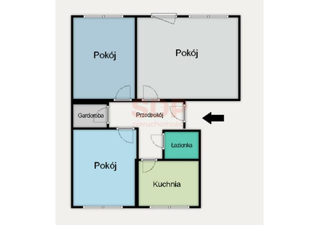 Mieszkanie na sprzedaż - Drukarska Krzyki, Wrocław, 54,5 m², 615 000 PLN, NET-37433