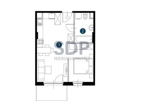 Mieszkanie na sprzedaż - Fabryczna Muchobór Mały, Fabryczna, Wrocław, 37,75 m², 541 000 PLN, NET-34723