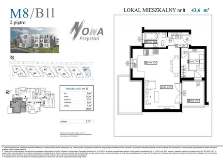 Mieszkanie na sprzedaż - Owsiana Rumia, Wejherowski, 43,6 m², 399 000 PLN, NET-CP603254