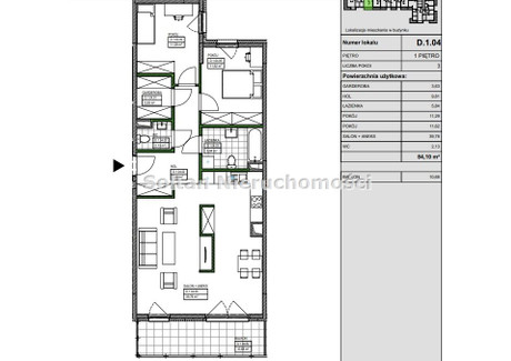 Mieszkanie do wynajęcia - Szajnowicza Kabaty, Ursynów, Warszawa, Warszawa M., 84 m², 6000 PLN, NET-SOL-MW-145973-1