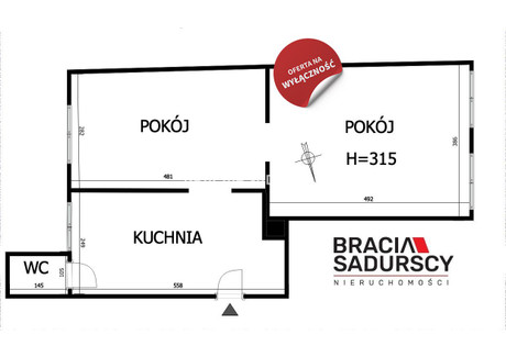 Mieszkanie na sprzedaż - Reymonta Wieliczka, Wielicki, 48,05 m², 360 375 PLN, NET-BS3-MS-303058