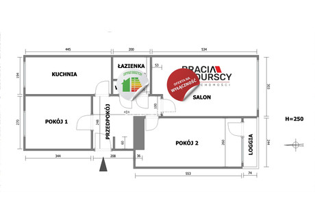 Mieszkanie na sprzedaż - Dąbrowskiego Oświęcim, Oświęcimski, 60 m², 310 000 PLN, NET-BS5-MS-300622