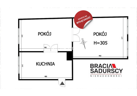 Mieszkanie na sprzedaż - Reymonta Wieliczka, Wielicki, 42 m², 315 000 PLN, NET-BS3-MS-303059