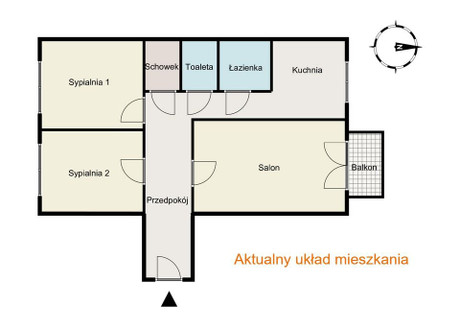 Mieszkanie na sprzedaż - Jurija Gagarina Mokotów Czerniaków, Mokotów, Warszawa, 63,13 m², 999 000 PLN, NET-SDP880171