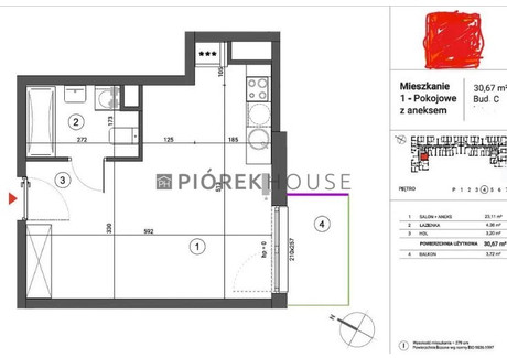 Mieszkanie na sprzedaż - Herbu Oksza Ursus, Warszawa, 30,67 m², 499 000 PLN, NET-64450/6624/OMS