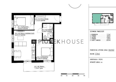 Mieszkanie na sprzedaż - Zapałczana Praga-Południe, Warszawa, 49,61 m², 803 682 PLN, NET-63680/6624/OMS