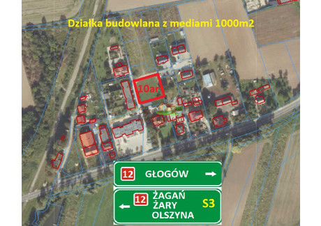 Działka na sprzedaż - Nielubia, Żukowice, Głogowski, 1000 m², 129 000 PLN, NET-402014