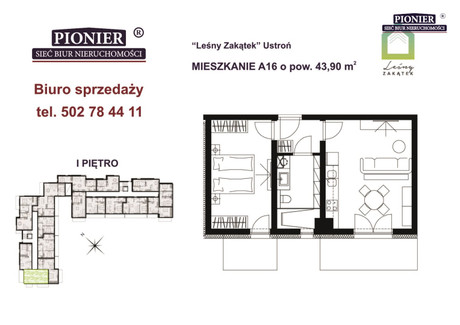 Mieszkanie na sprzedaż - Hermanice, Ustroń, Cieszyński, 43,9 m², 522 410 PLN, NET-PEB-MS-7580-1