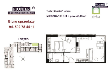 Mieszkanie na sprzedaż - Hermanice, Ustroń, Cieszyński, 46,45 m², 529 530 PLN, NET-PEB-MS-7582-1