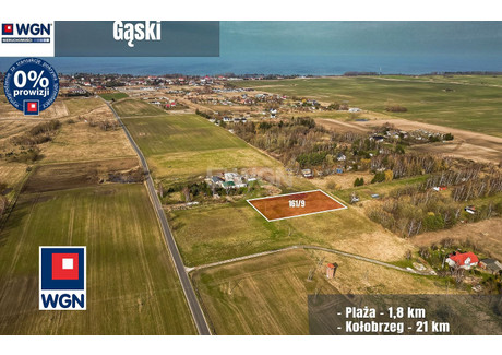 Działka na sprzedaż - Piaskowa Gąski, Mielno (gm.), Koszaliński (pow.), 3001 m², 588 000 PLN, NET-22845