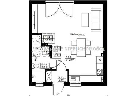 Mieszkanie na sprzedaż - Budziwój, Rzeszów, Rzeszów M., 85 m², 599 000 PLN, NET-SLO-MS-598
