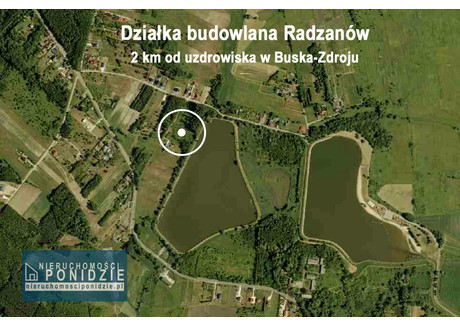 Działka na sprzedaż - Parkowa Radzanów, Busko-Zdrój (Gm.), Buski (Pow.), 950 m², 105 000 PLN, NET-767