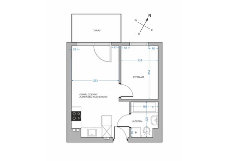 Mieszkanie na sprzedaż - Nasypowa Oksywie, Gdynia, 29,07 m², 465 000 PLN, NET-3M750814