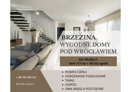 Dom na sprzedaż - Willowa Brzezina, Miękinia, Średzki, 116,77 m², 799 000 PLN, NET-261083