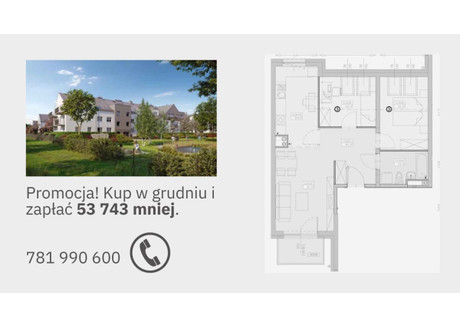 Mieszkanie na sprzedaż - Księska Krzyki, Wrocław-Krzyki, Wrocław, 56,6 m², 618 039 PLN, NET-846925