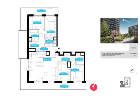 Mieszkanie na sprzedaż - Gumińska Wola, Warszawa, Wola, Warszawa, 132,89 m², 3 853 350 PLN, NET-283536