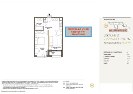 Mieszkanie na sprzedaż - Kosynierów Marki, Wołomiński, 40,76 m², 578 792 PLN, NET-394401