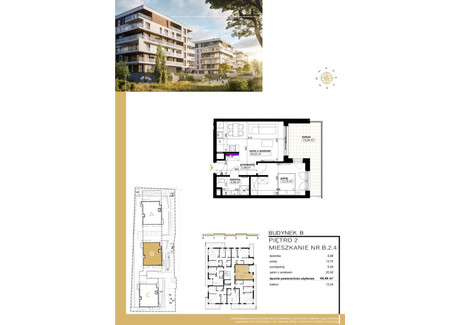 Mieszkanie na sprzedaż - Bańgowska Siemianowice Śląskie, 44,44 m², 362 186 PLN, NET-591105