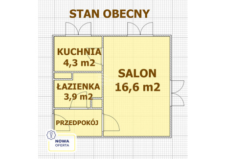 Mieszkanie na sprzedaż - Wielkopolska Kielce, 27,5 m², 246 900 PLN, NET-120016/3877/OMS