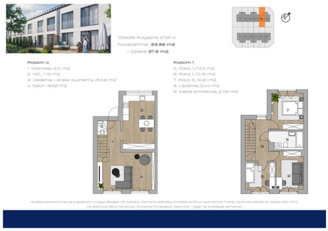 Dom na sprzedaż - Szczera Skórzewo, Dopiewo, 83,86 m², 628 000 PLN, NET-861514