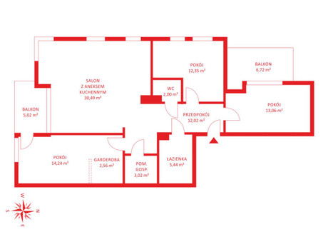 Mieszkanie na sprzedaż - Cygańska Góra Suchanino, Gdańsk, 97,25 m², 1 919 765 PLN, NET-PH745711